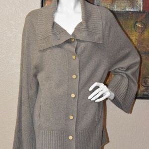 B. Chyll 100% Cashmere Women's Cardigan Sweater Size Large NEW!!!